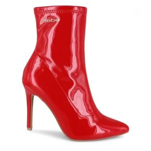 bebe Kandey Boots Red NEW Size 6